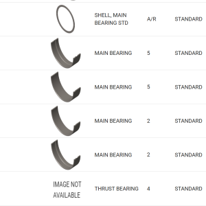AR12270 – Bạc trục khuỷu Cummins K19 (Main Bearing Set STD)