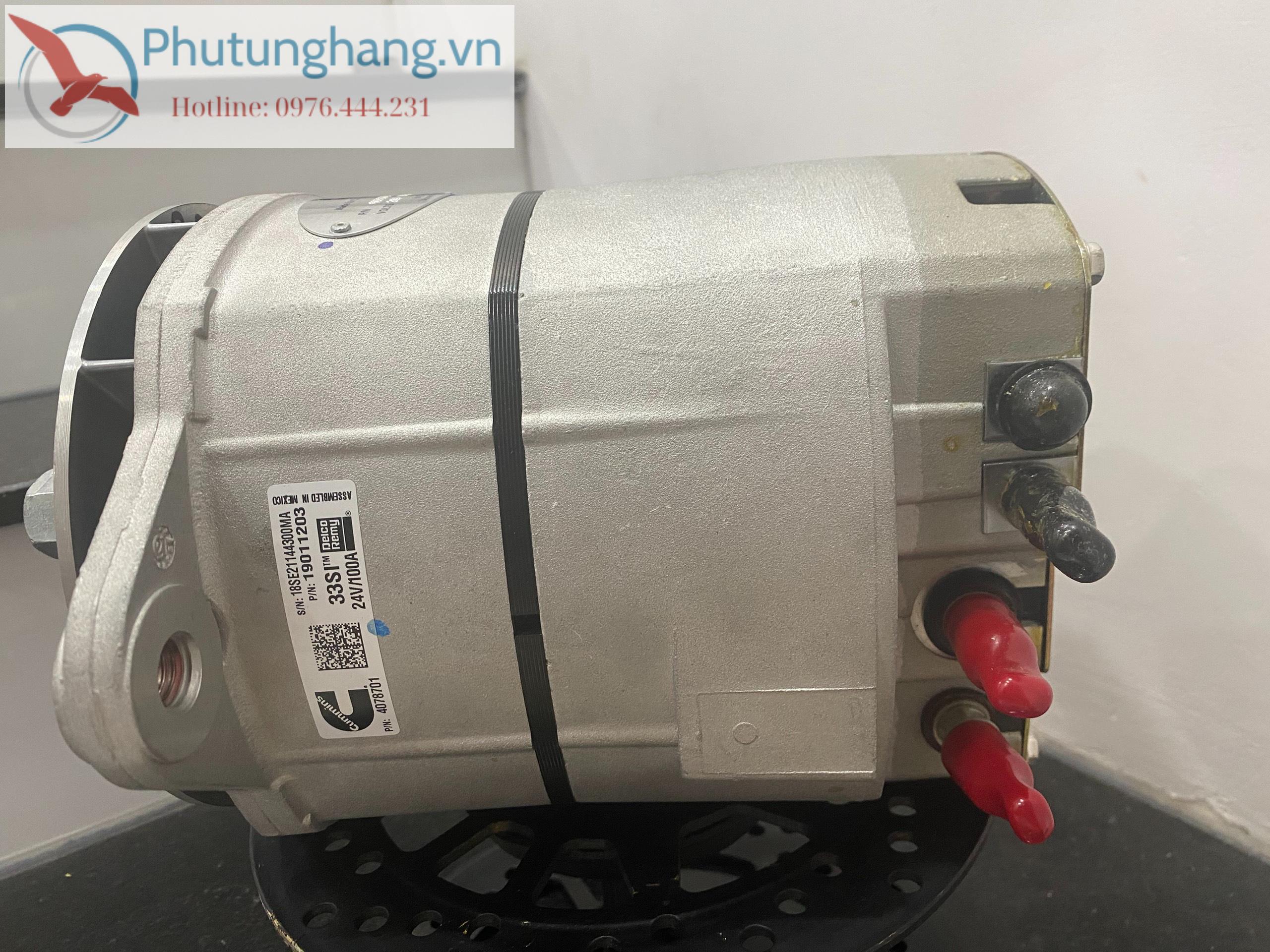 Alternator Cummins chính hãng – 4078701 (24V | 36SI Heavy Duty)