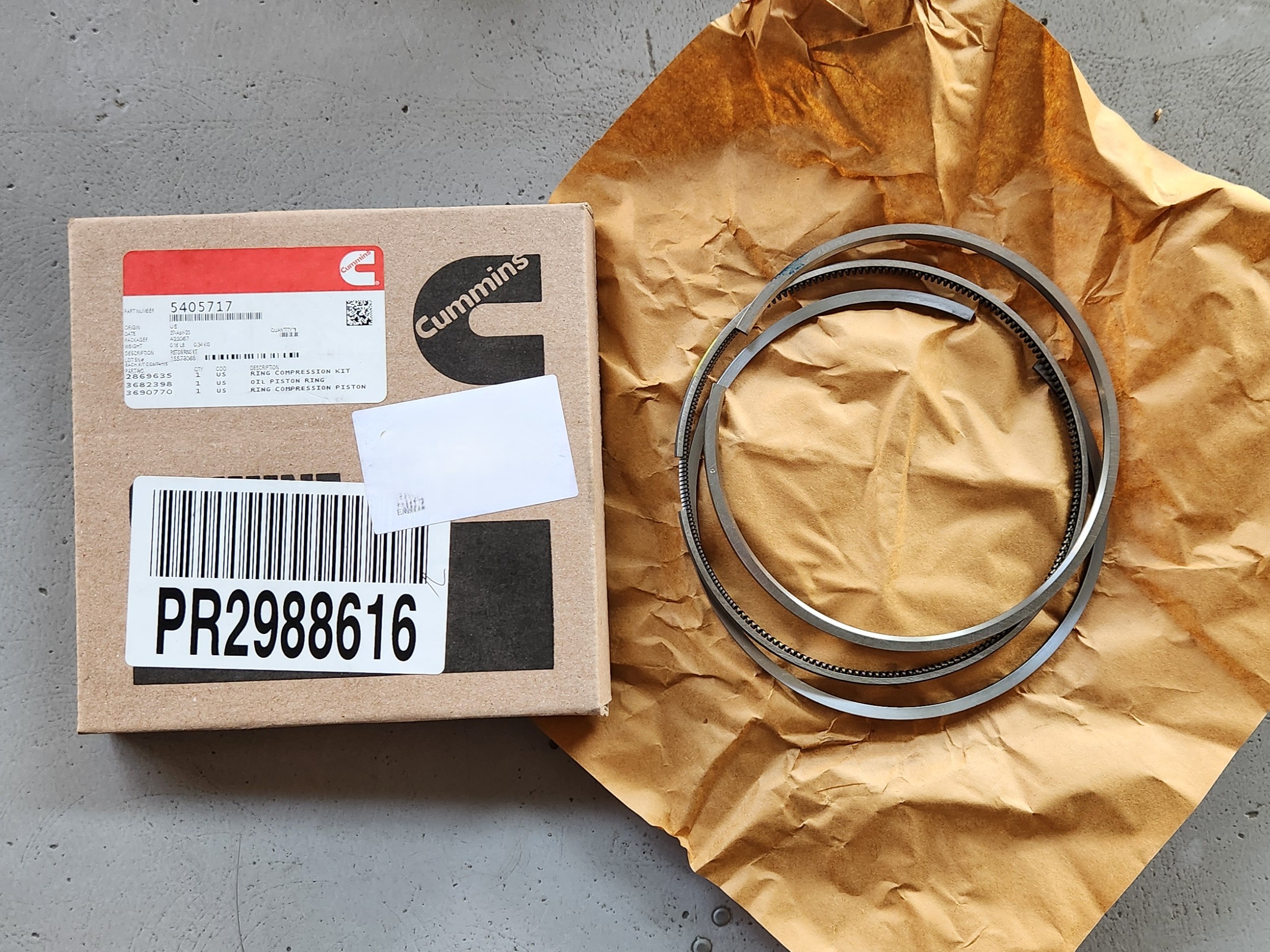 405717 Bạc Xéc-măng Cummins ISX / QSX15