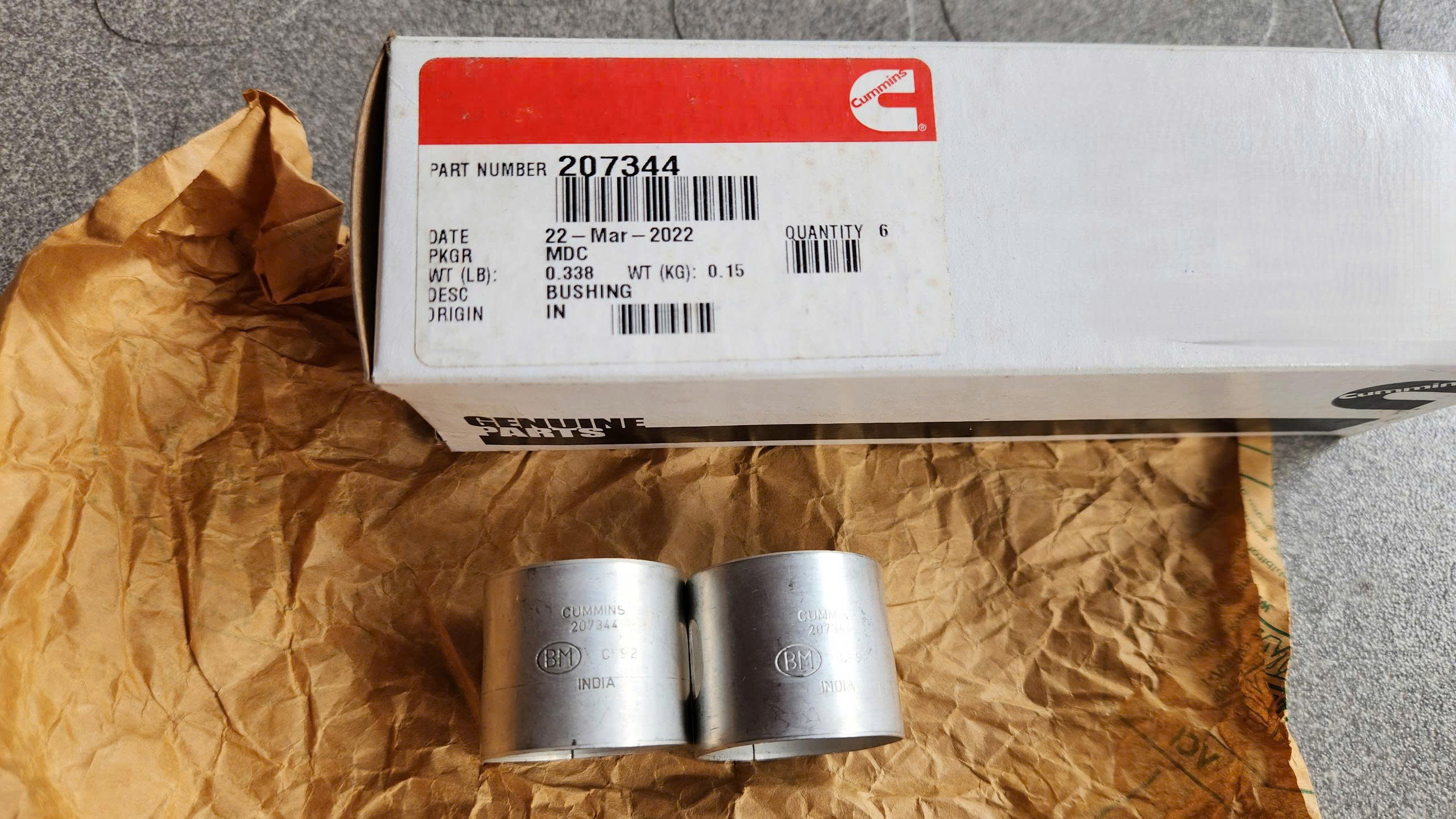 207344 Bạc lót cò mổ K19 K38 K50 (2) 207344 Bac lot co mo K19 K38 K50 2