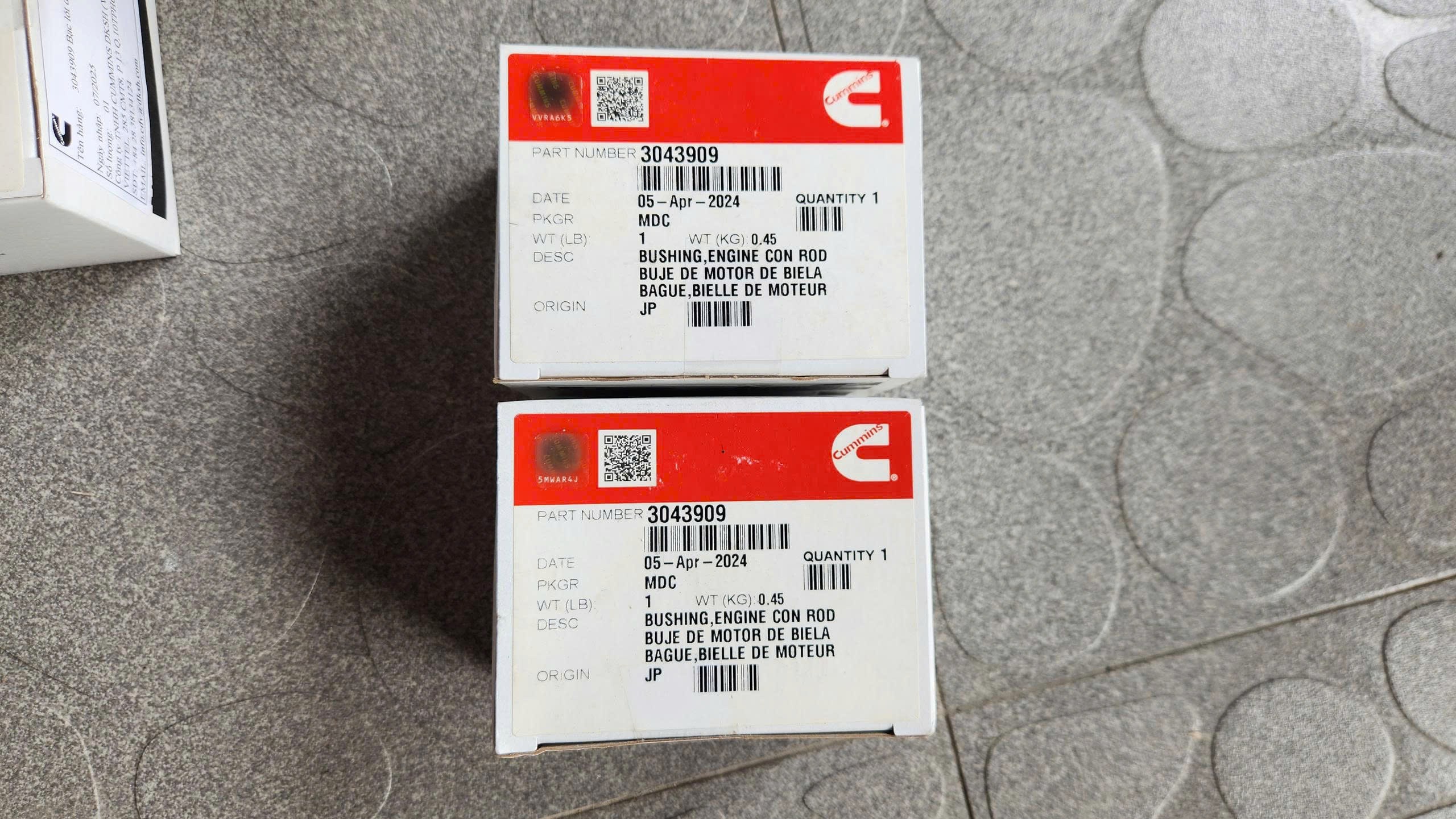 3043909 Bạc Ắc Pit-tông (2) 3043909 Bac Ac Pit tong 2
