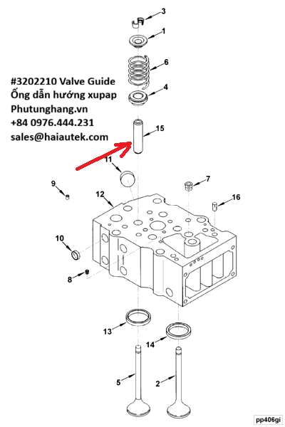 3202210 Valve Stem Guide